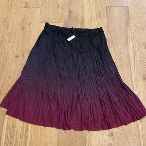 Banana Republic Black and Maroon Skirt